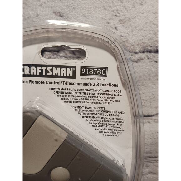 Craftsman 3 function remote control 918760 Factory Sealed - Picture 3 of 3